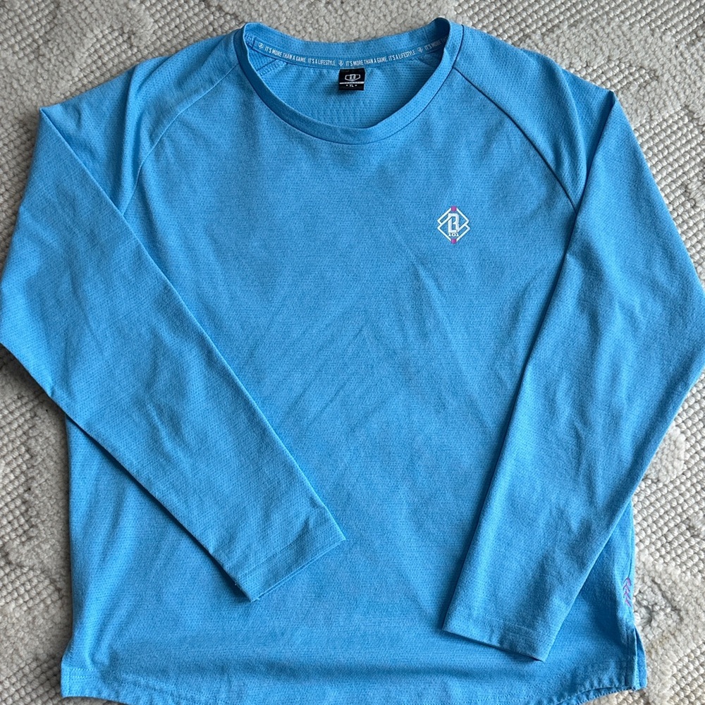 Kids Long Sleeve Blue Tee